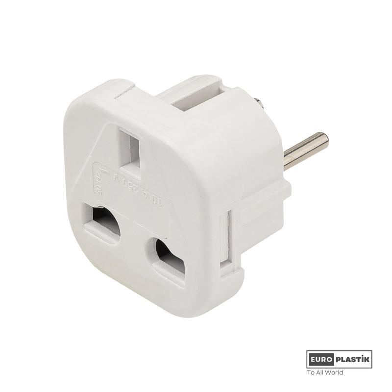 British MK Adapter (White - Black)
